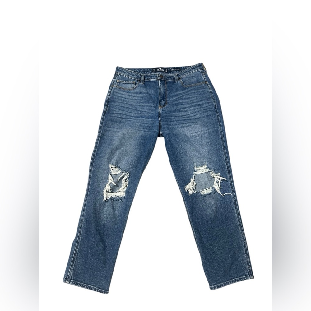 Hollister 15R W32 L27 Ultra High-Rise Mom Jeans Distressed